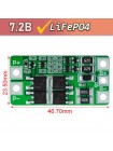 Плата PCB (защиты) для 2-х Li-FePO4 3.2V АКБ, до 10А с балансировкой, HX-2S-JH20